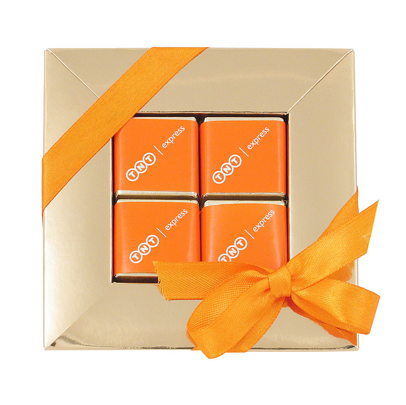 Personalised 4 Cube Chocolate Gift Box