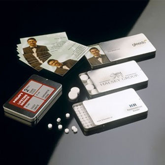 Business Card Tin with Mints