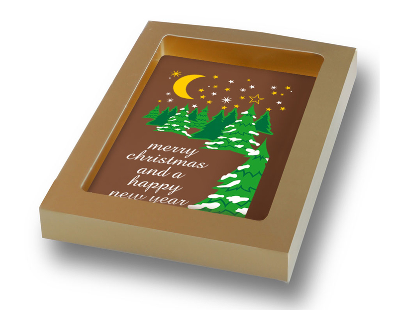 Personalised Luxury Belgian Chocolate Christmas Card