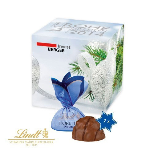 Personalised Lindt Christmas cube