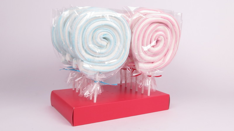 Swirly Marshmallow Lollipop