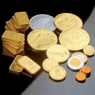 Moulded Belgian Chocolate Coins