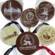 Personalised Round Chocolate Lollipops
