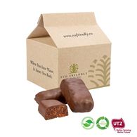 Biodegradable Personalised Box of Chocolate Covered Date Bars