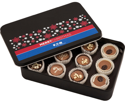 Personalised 12 Noble Chocolate Tin