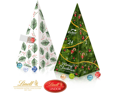 Personalised Lindt Pyramid Shaped Advent Calendar