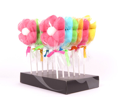 Personalised Marshmallow Flower Lollipop