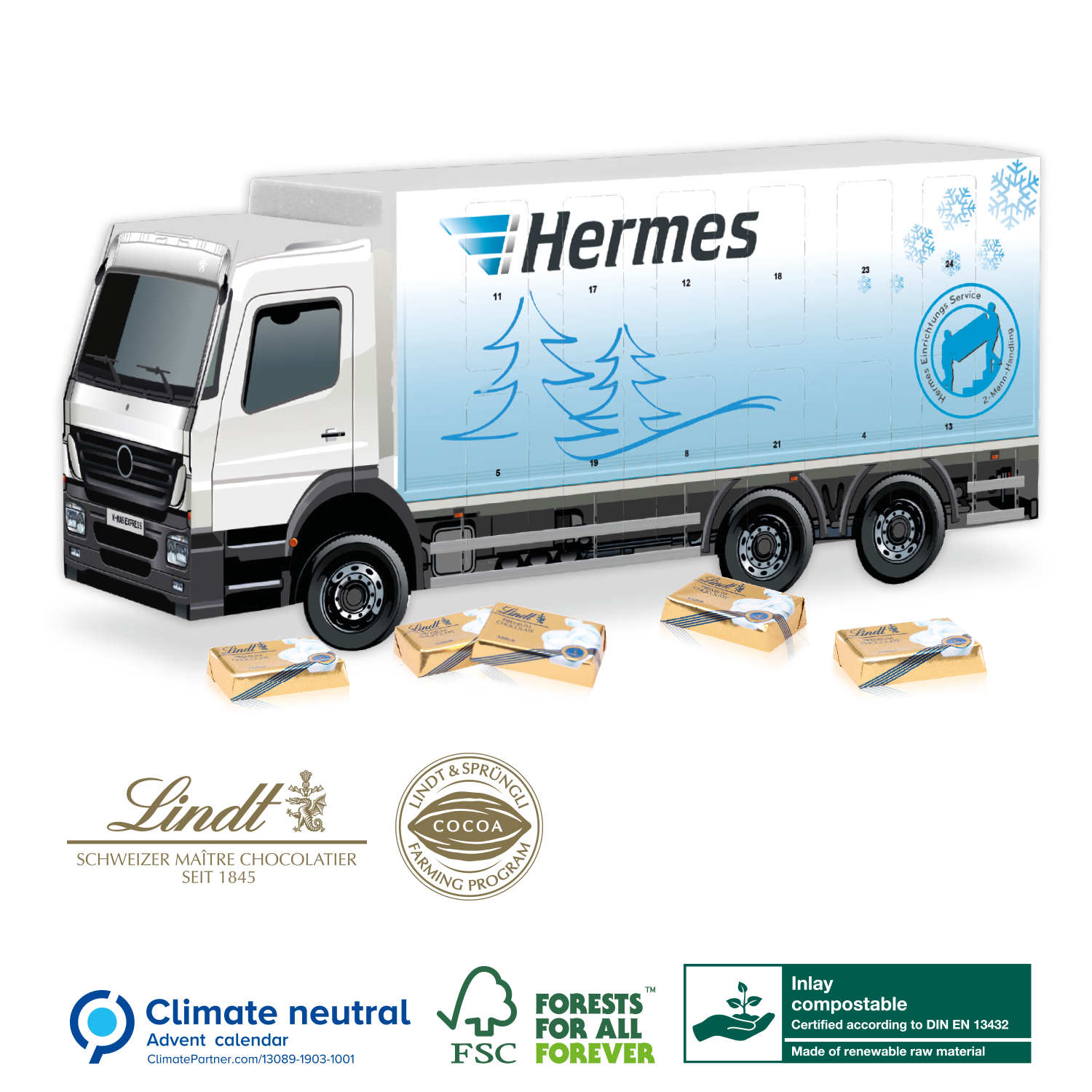Lindt Truck Advent Calendar Lindt and Famous Brands Advent Calendars