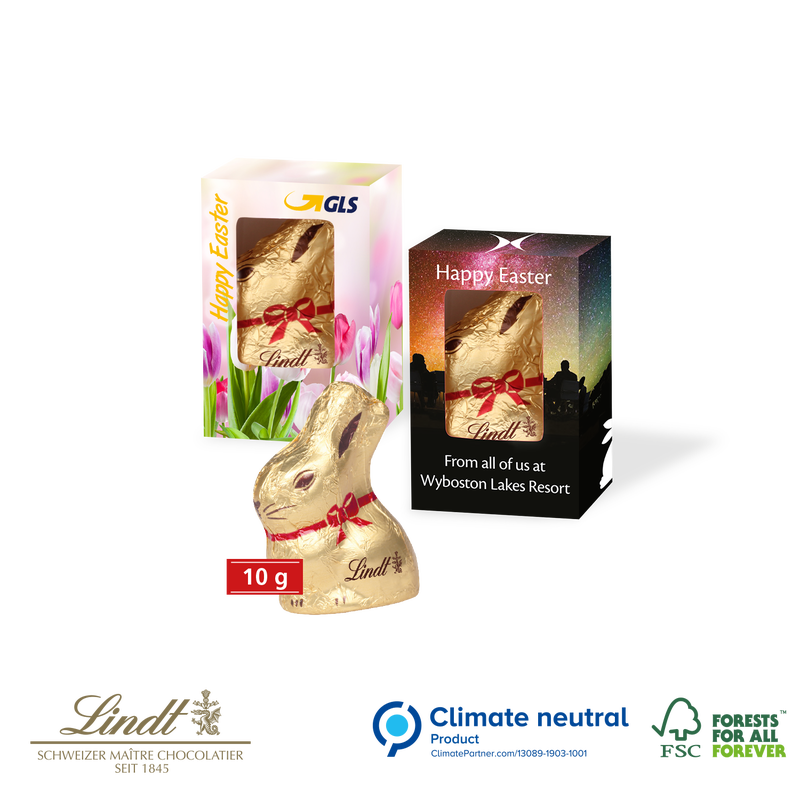 Personalised Lindt Boxed Easter Bunny 10g