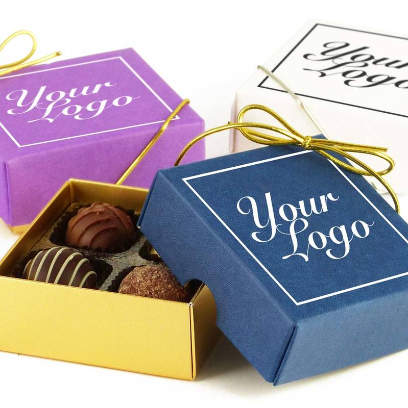 Personalised Logo Truffle Gift Boxes Chocolate Gift Boxes Chocolate