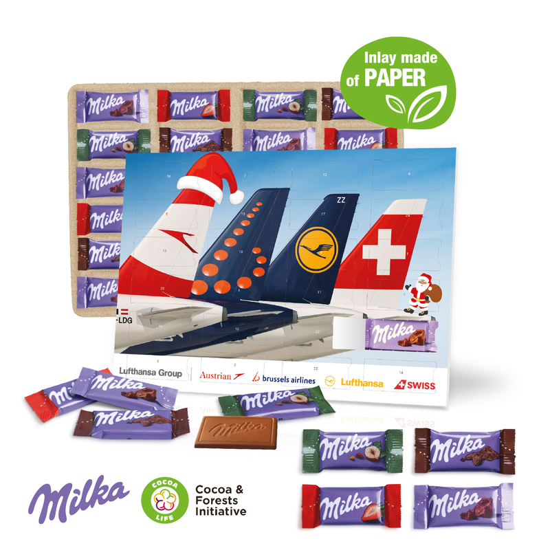Milka Desktop Advent Calendar with different fillings