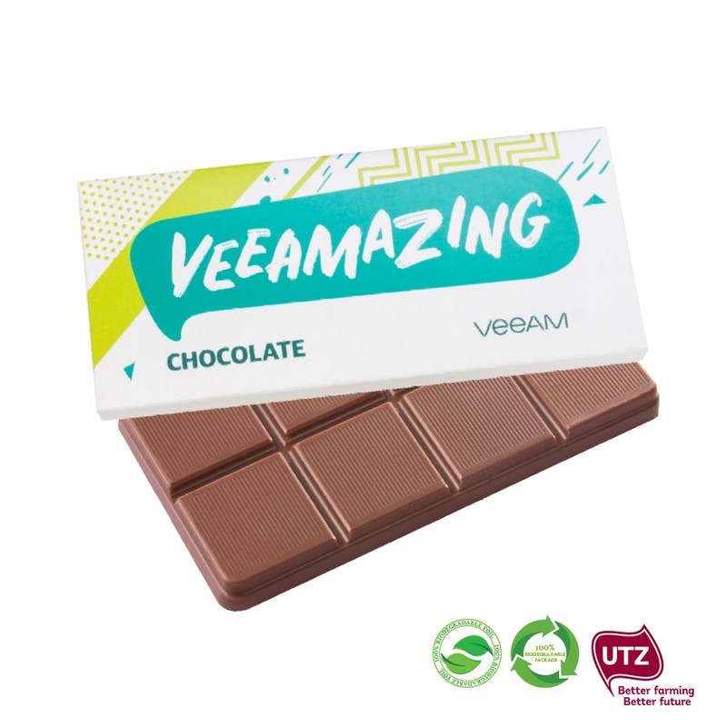Eco friendly Personalised 70g Chocolate Bar