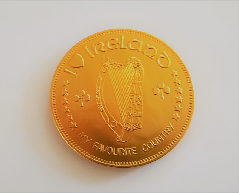 Medium Sized Personalised Belgian Chocolate Moulded Coin