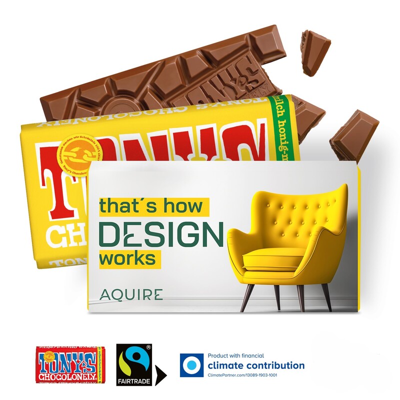 Personalised 90g Tonys Chocolonely bar 