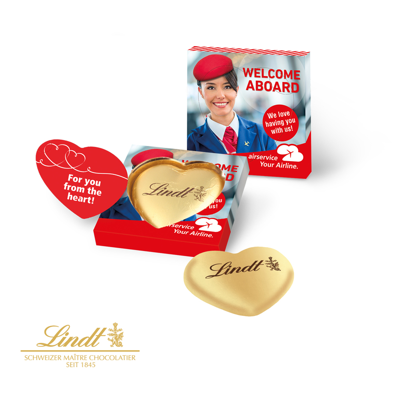 Personalised Lindt Heart in Gift box