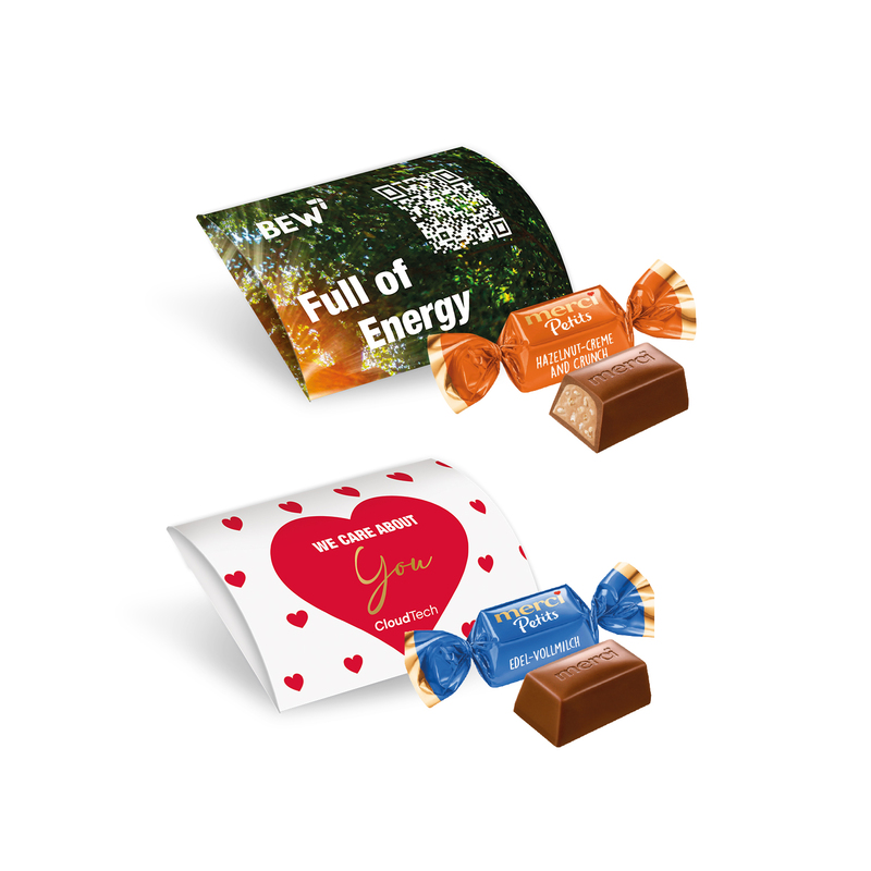 Personalised Merci Petits Pillow Box 