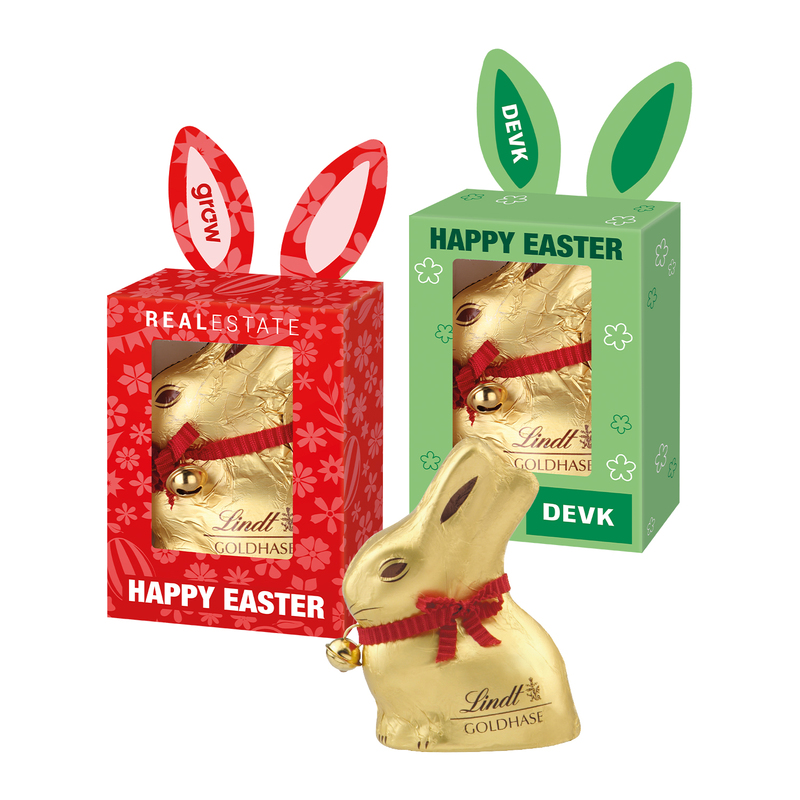 Personalised Lindt Gold Bunny Box 50g 