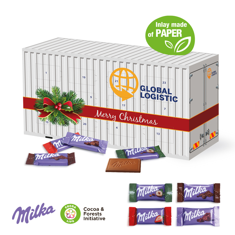 Personalised Milka Freight Container Advent Calendar
