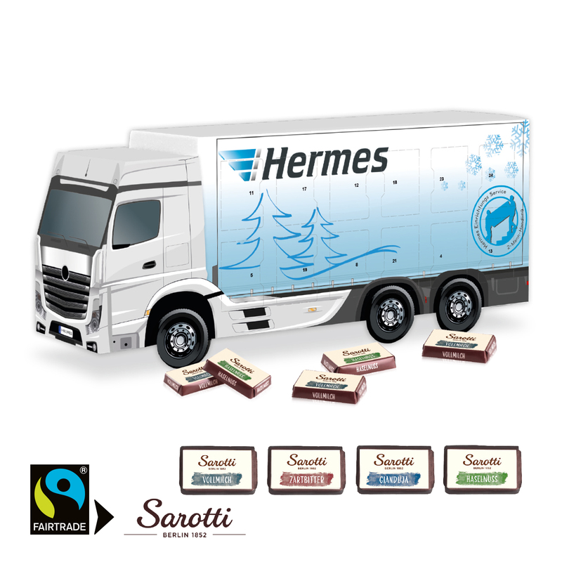 Personalised Sarotti Truck Advent Calendar 