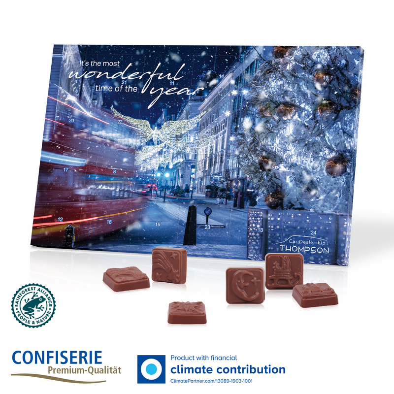 Classic Exclusive Moulded Chocolate Desktop Advent Calendar