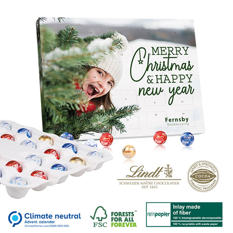 100% Biodegradable and Sustainable Lindt Gourmet Advent Calendar 
