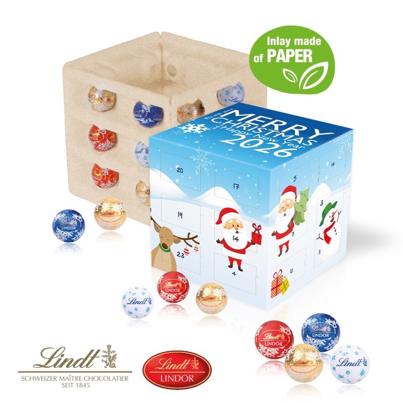 Promotional Lindt Advent Calendar Cube