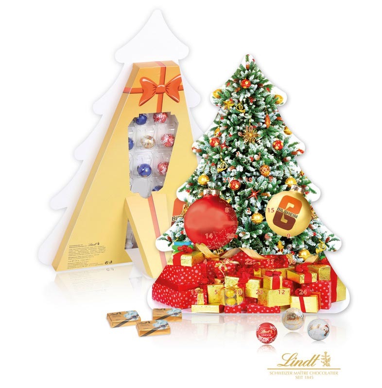 Exclusive Bespoke Christmas Tree Lindt Chocolate Advent Calendar Advent Calendars