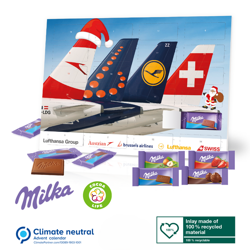 Milka Desktop Advent Calendar with different fillings