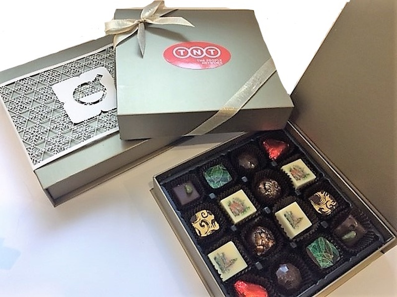 Luxury Handmade Chocolates with Printed Logos