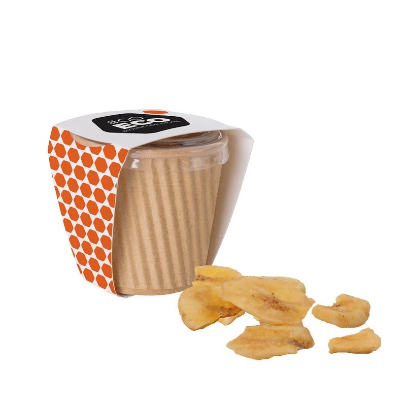 Personalised apple or banana chip cup
