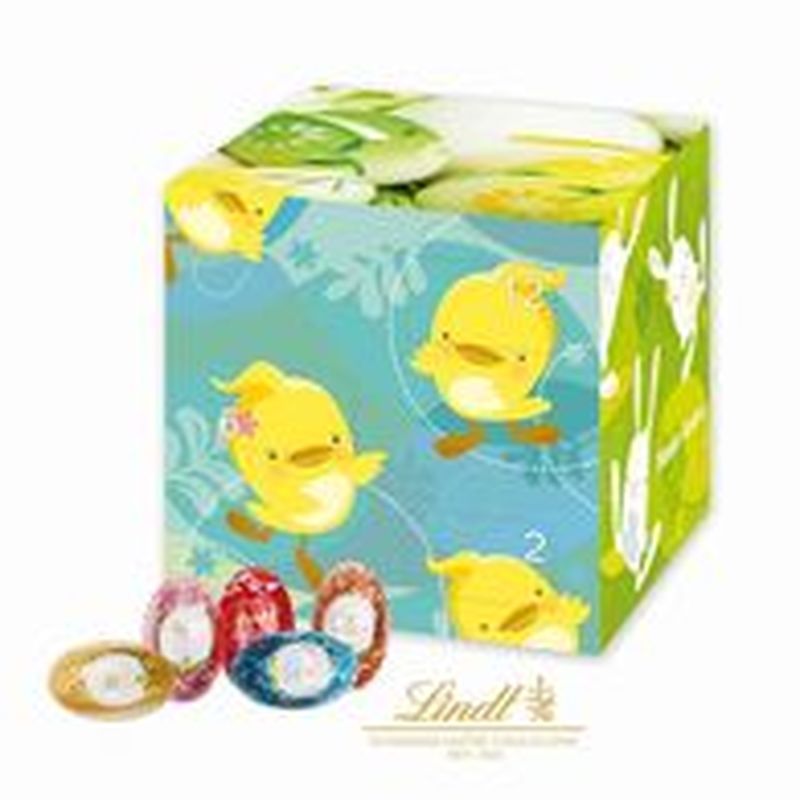 Branded Lindt Easter Calendar Cube