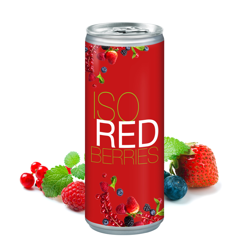 Personalised Slim Can of Isotonic Berry Juice