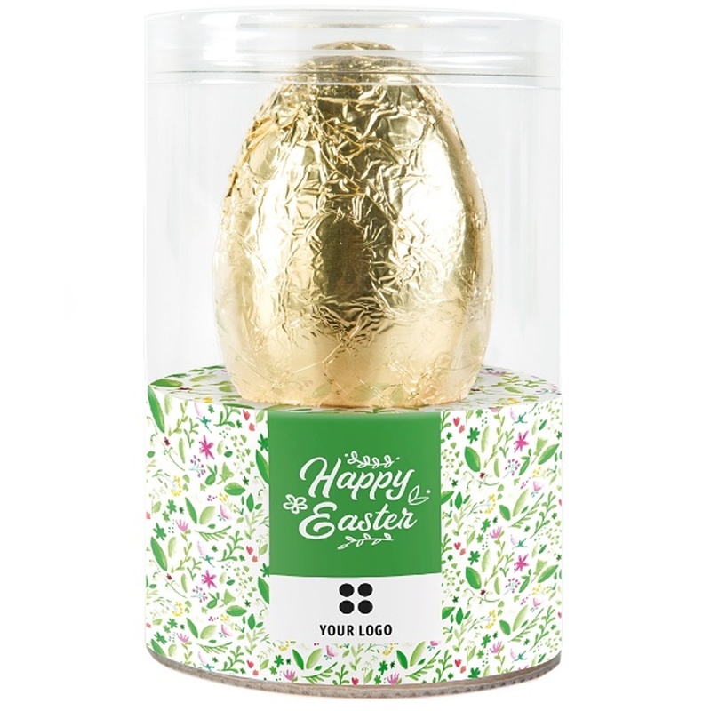 Personalised Clear Gift Boxed Chocolate Easter Egg 30g 