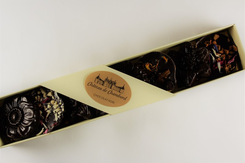 Organic Dark Chocolate Flowers in a Personalised Box