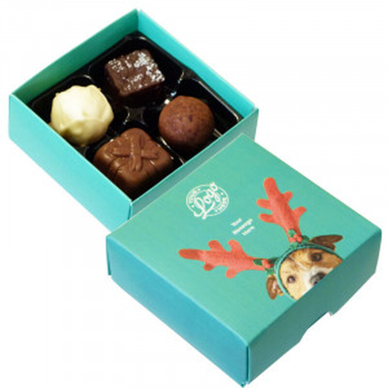 Christmas Personalised 4 choc Truffle Box