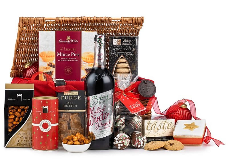 Christmas Wicker Hamper