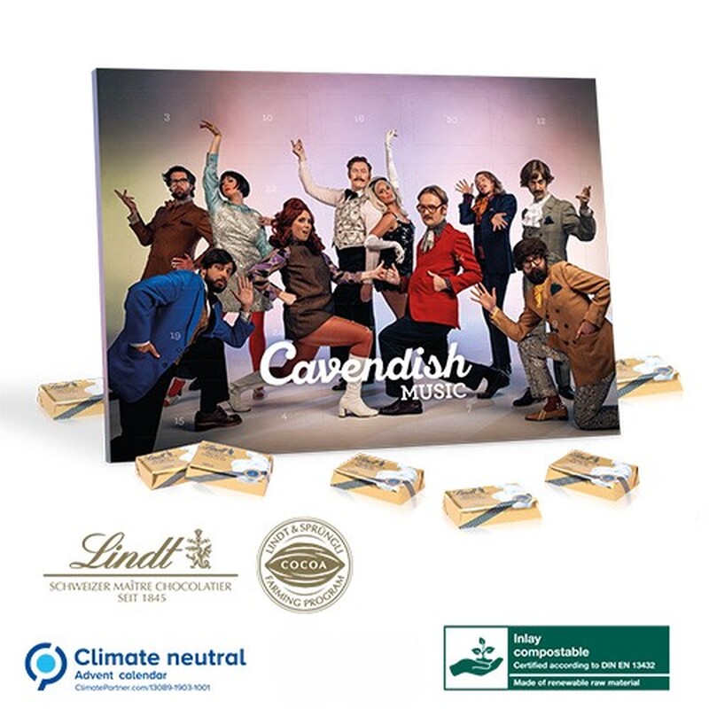 Bespoke Lindt Select Desktop Advent Calendar Eco friendly