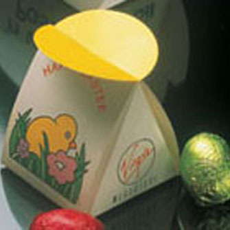 Mono Gift Box Containing Two Easter Eggs.