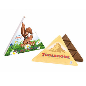 Promotional Easter triangular Toblerone Box
