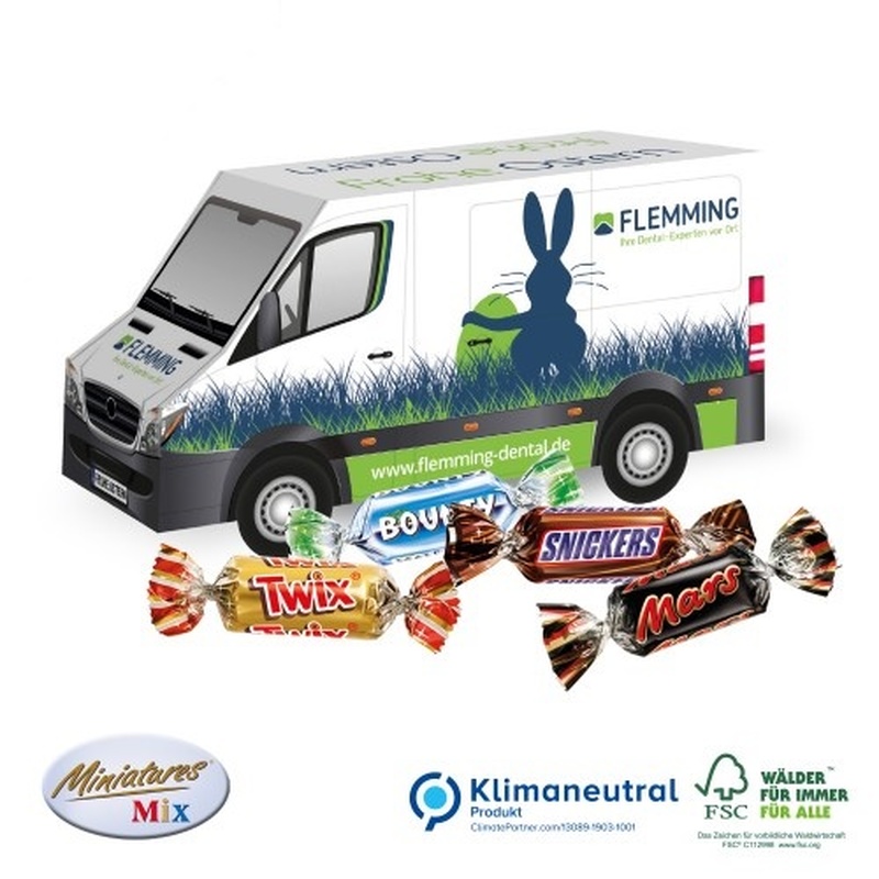 Personalised Mini Mars Easter van 