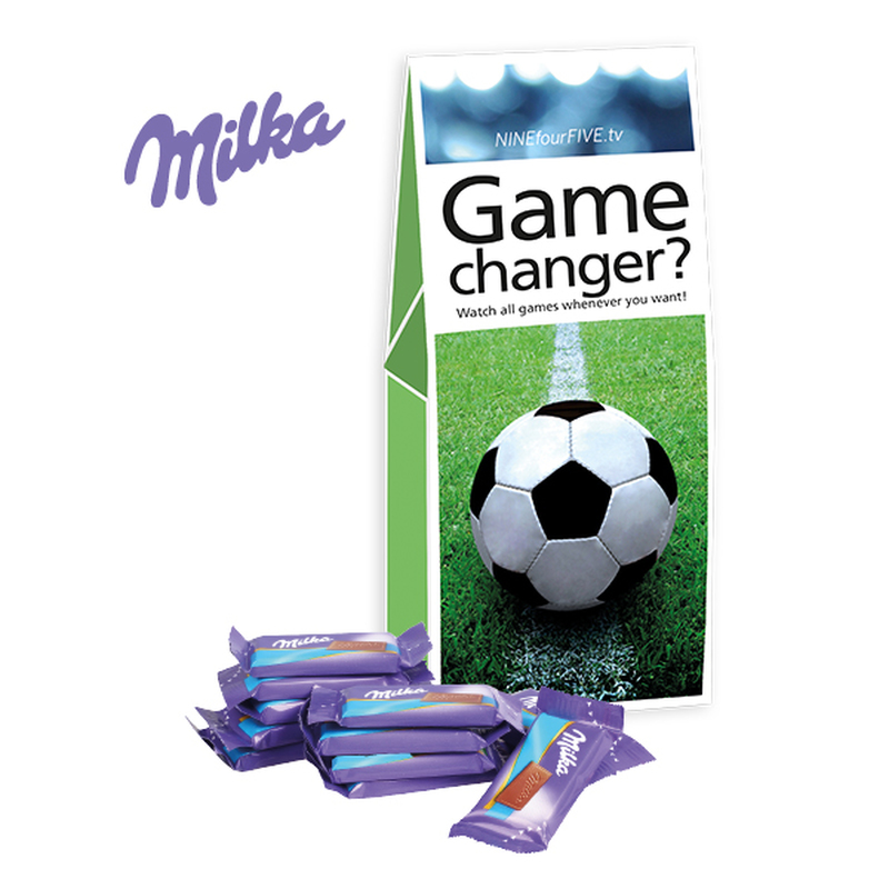 Personalised Milka Football Presentation Bag