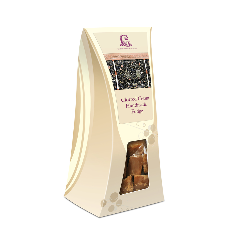 Personalised fudge hourglass shaped gift box 