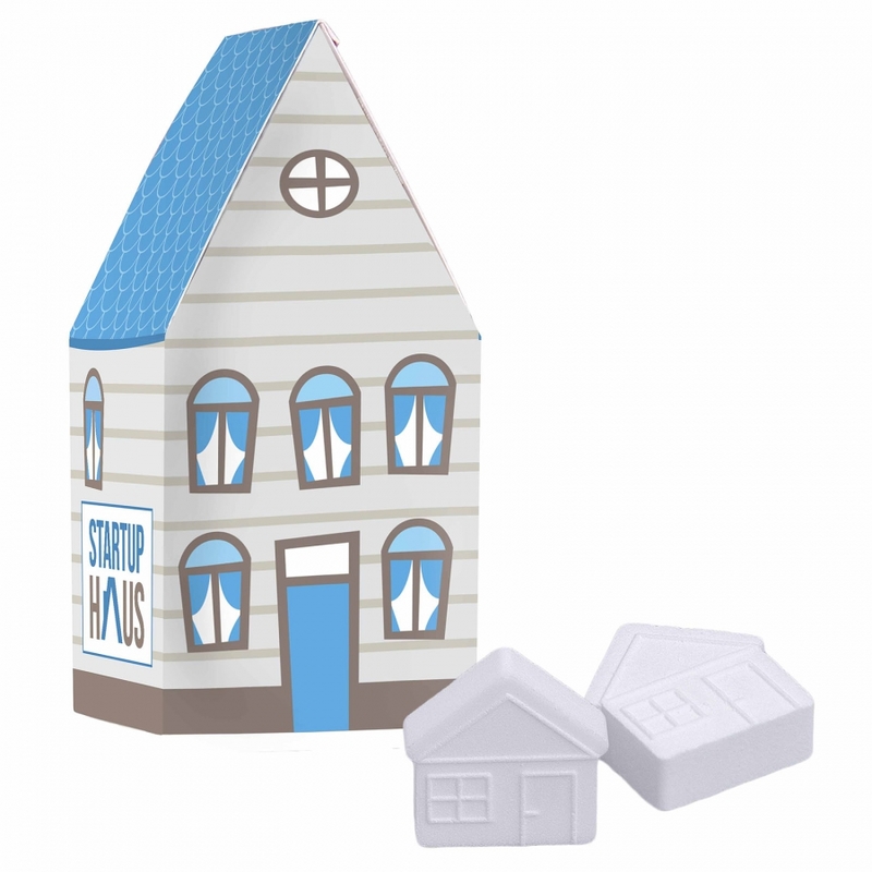 Personalised House Box with House Shaped Mints