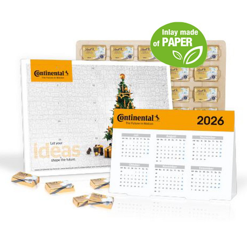Lindt Select Desktop Advent Calendar Planner With Paper Inlay 