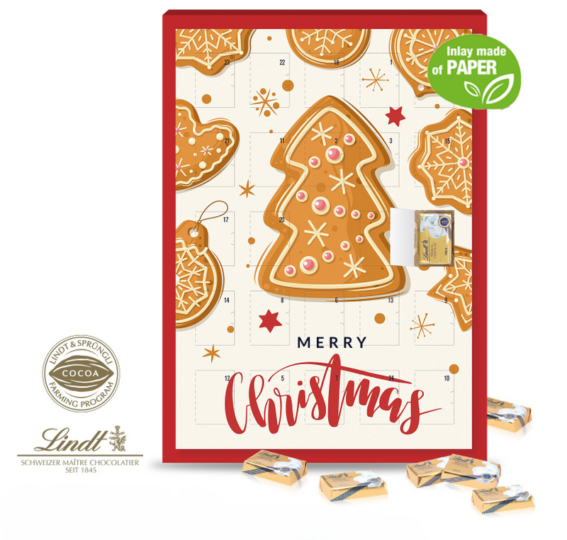 Luxury Lindt Select Wall Calendar With Paper Inlay 