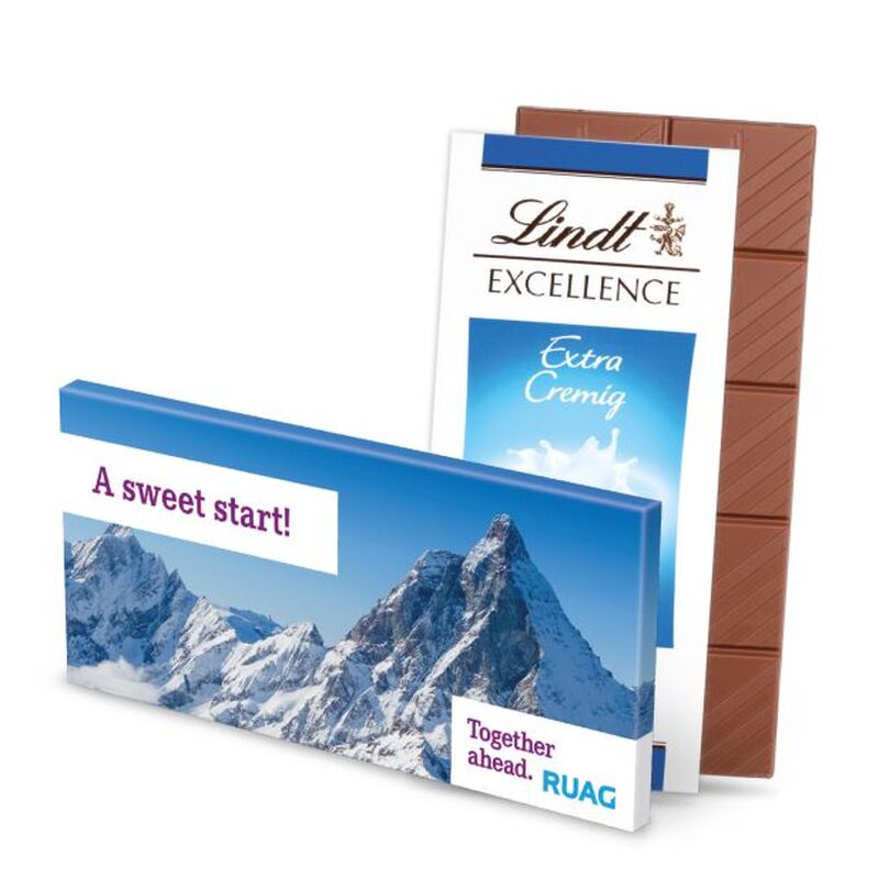 Lindt promotional 100g milk chocolate bar