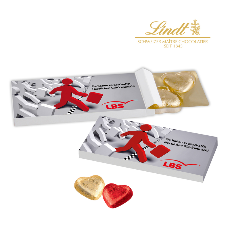 Personalised Lindt Valentines Heart Box