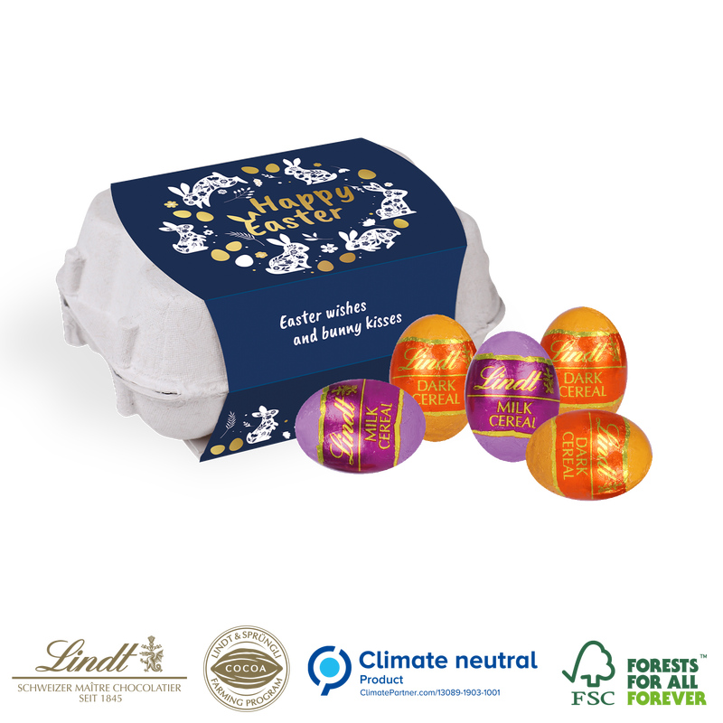 Personalised Lindt Carnival Easter small egg carton