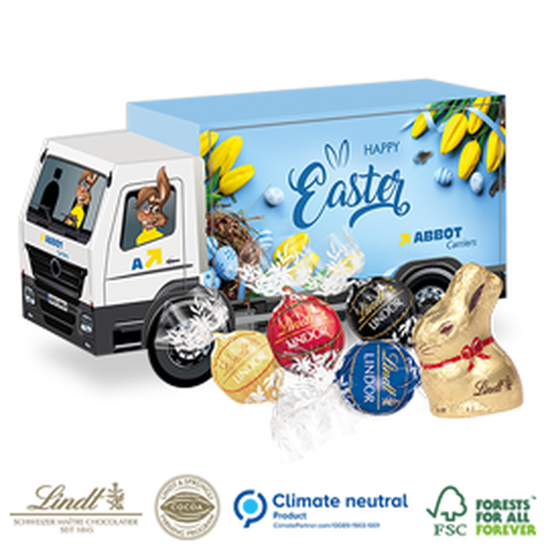 Lindt Easter truck with large Lindor filling