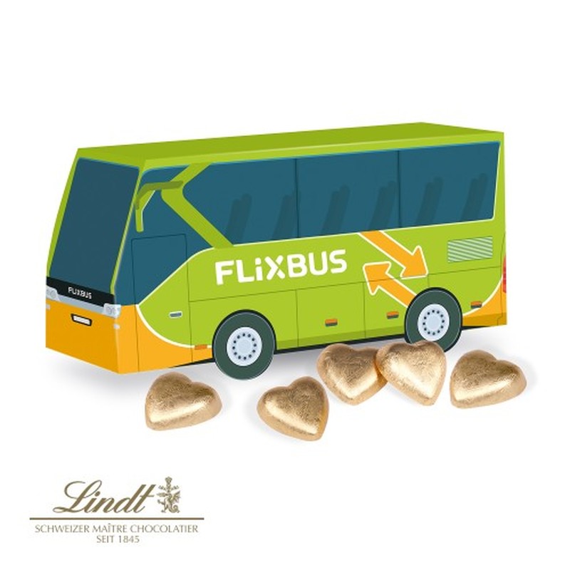 3D Coach with Lindt Heart Filling